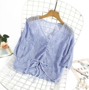 Cropped Knitted Sweater